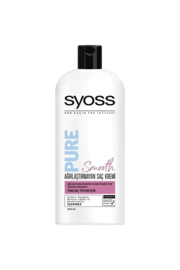 SYOSS SAÇ KREMİ 550ML-PURE AĞIRLAŞTIRMAYAN ürün görseli 1