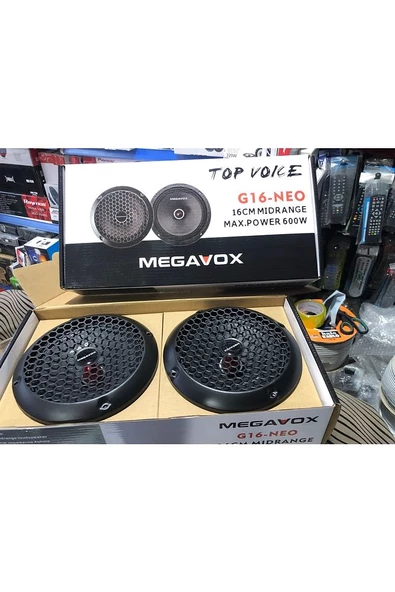 Megavox G16 Neo 600 Wat 100 Rms Mıdrange (neo Serisi Anfiye Takılır ürün görseli 1