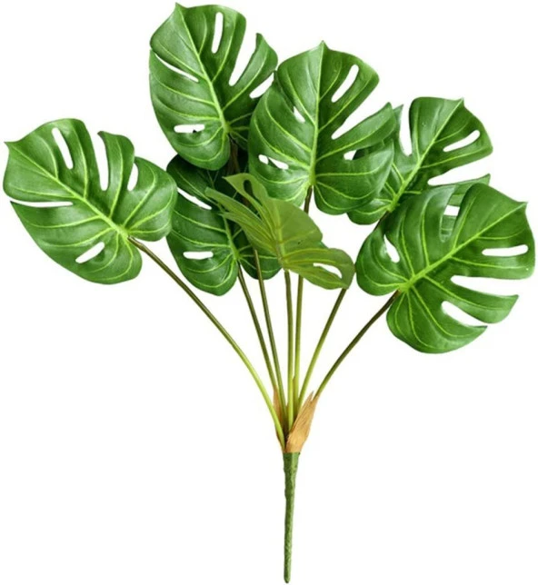 Nettenevime Yapay Çiçek Monstera 7 Dallı 65cm Salon Çiçeği Yapay Çiçek ürün görseli 1
