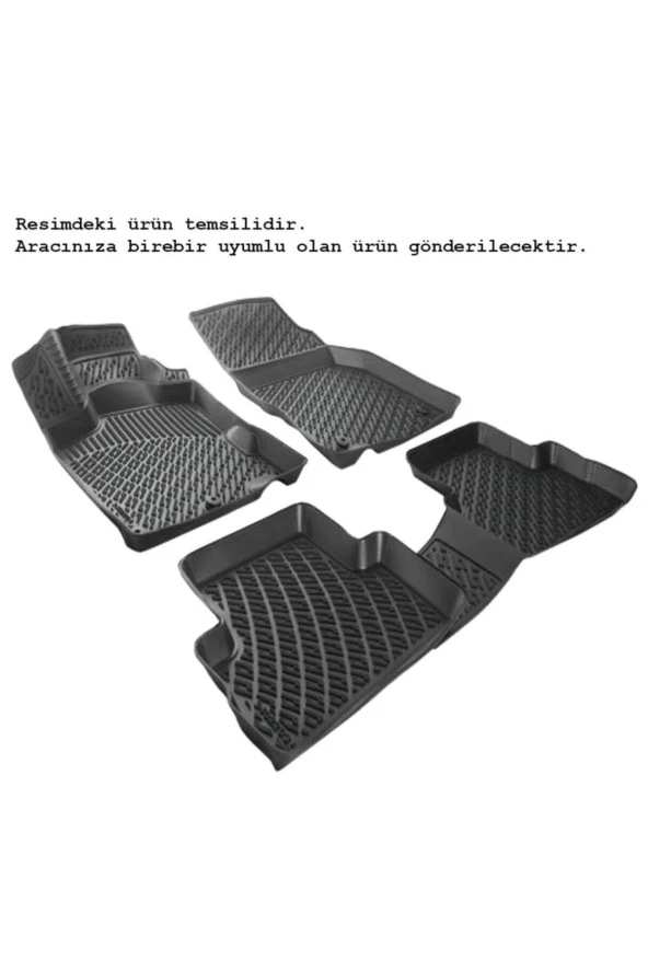 Rizline Peugeot Partner 1 1998-2008 Paspas Siyah 3d Havuzlu ürün görseli 1