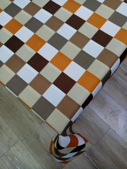 Hayat Home Kahve Dama desen 120X180 Dertsiz Mutfak Masa örtüsü ürün görseli 1