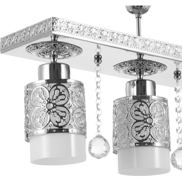 Sedef Avize 8390-3 CH 3'lü Krom Avize - Resim 2