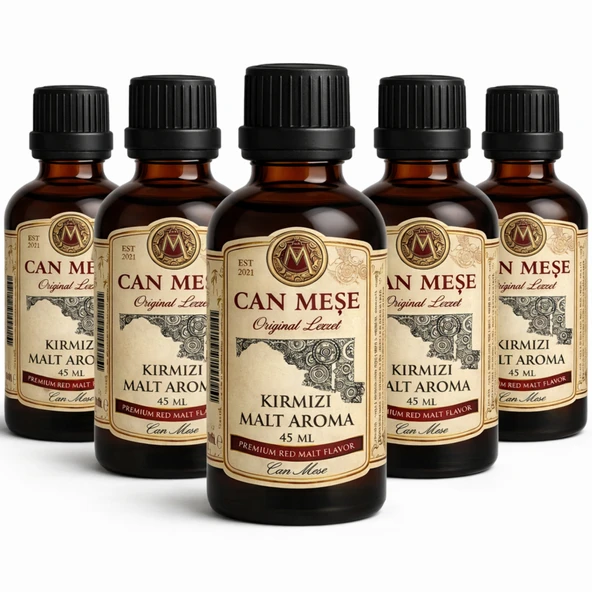 Can Meşe 5 Adet Tek Kullanımlık Kırmızı Malt Aroma - Kırmızı Malt Aroması 5x45ml ürün görseli 1