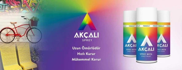 Akçalı Sprey Boya - 000 Parlak Vernik - Resim 2