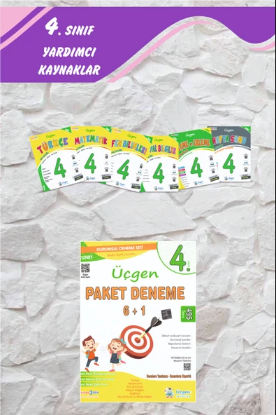 Üçgen 4.Sınıf Beceri Temelli İlkokul Yolculuğu Seti+Paket Deneme 6+1 ürün görseli 1