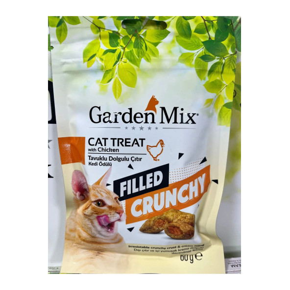 Garden Mix Tavuklu Içi Dolgulu Çıtır Kedi Ödülü 60 gr ürün görseli 1