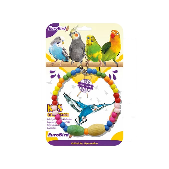 EuroBird Kuş Oyuncağı Boncuklu Büyük Halka ürün görseli 1