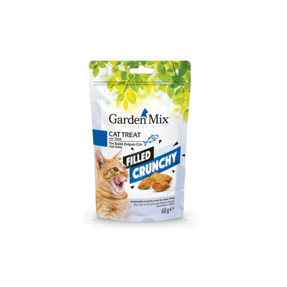 Garden Mix Ton Balıklı Içi Dolgulu Çıtır Kedi Ödülü 60 gr ürün görseli 1