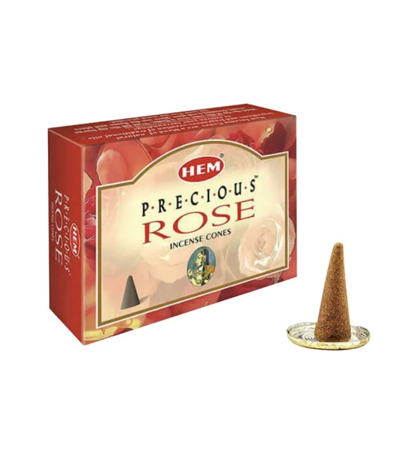 Gül (Rose) Konik Tütsü Mumu 10'lu ürün görseli 1