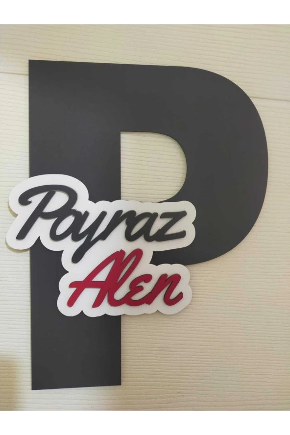 Çocuk Ve Bebek Odası Harf Kapı Ve Duvar Süsü Pano Isimlik ürün görseli 1
