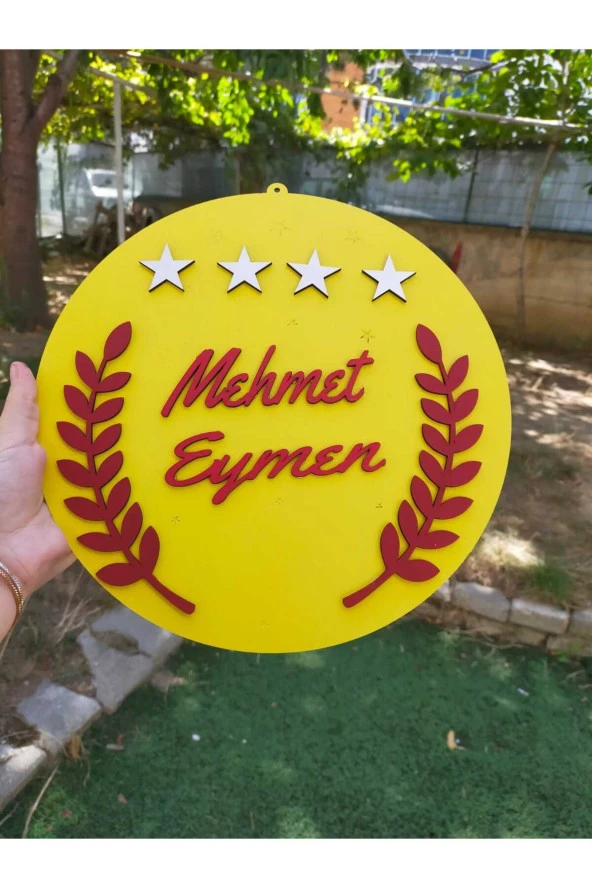 Özel Konsept Tasarım Isimli Bebek Çocuk Kapı Süsü ürün görseli 1