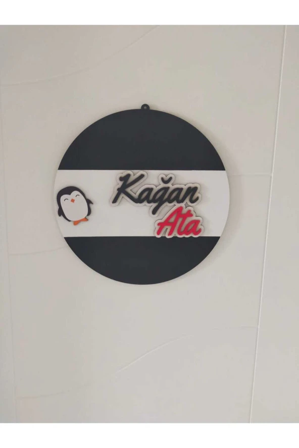 Özel Konsept Tasarım Isimli Bebek Çocuk Kapı Süsü - Resim 2