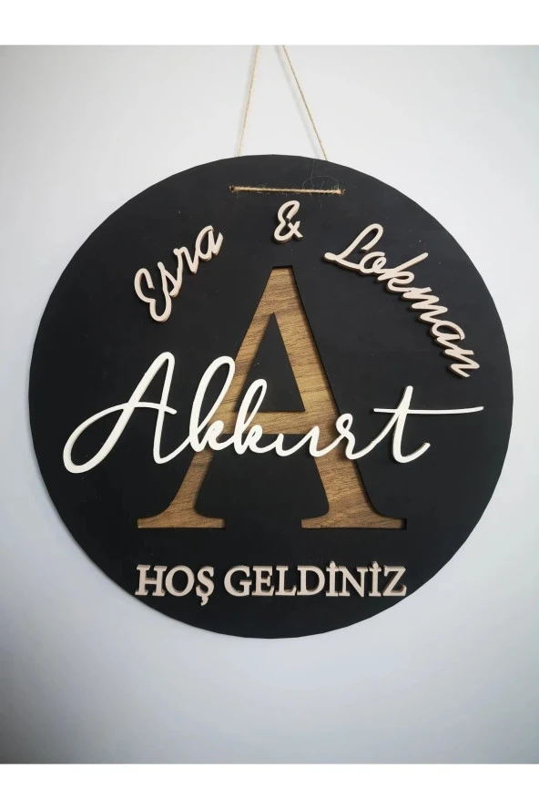 Özel Konsept Tasarım Isimli Bebek Çocuk Kapı Süsü ürün görseli 1