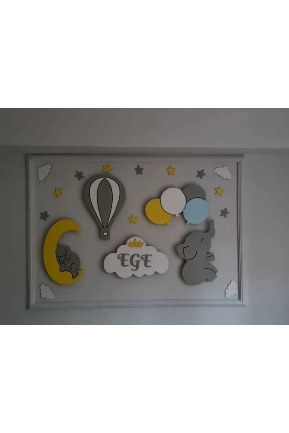 Çocuk Odası Dekoratif Ahşap Gece Lambası Ledli Aydınlatma ürün görseli 1