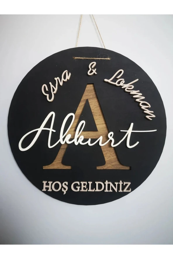 Özel Konsept Tasarım Isimli Bebek Çocuk Kapı Süsü - Resim 2
