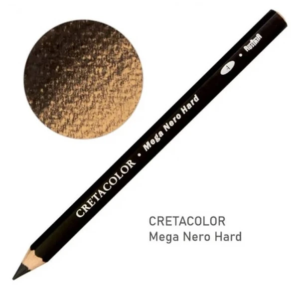 Cretacolor Mega Nero Pencil Hard Yağlı Kömür Kalem 461 48 ürün görseli 1