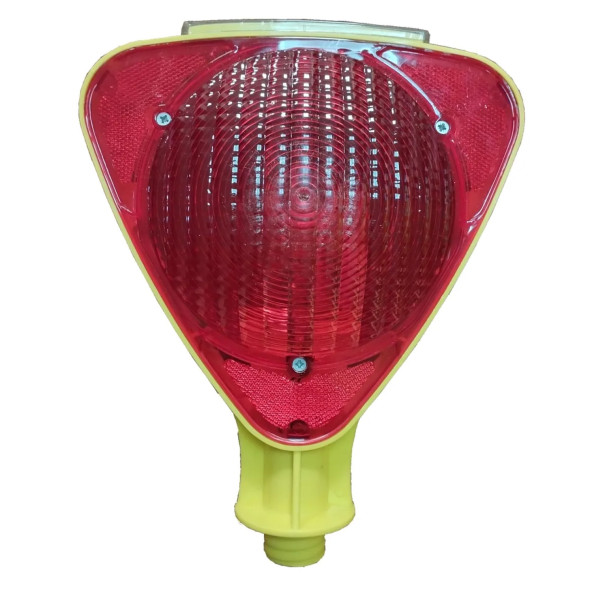 LOREX LR-SPL01R Solar Enerjili Üçgen Flaşörlü Kırmızı Lamba ürün görseli 1