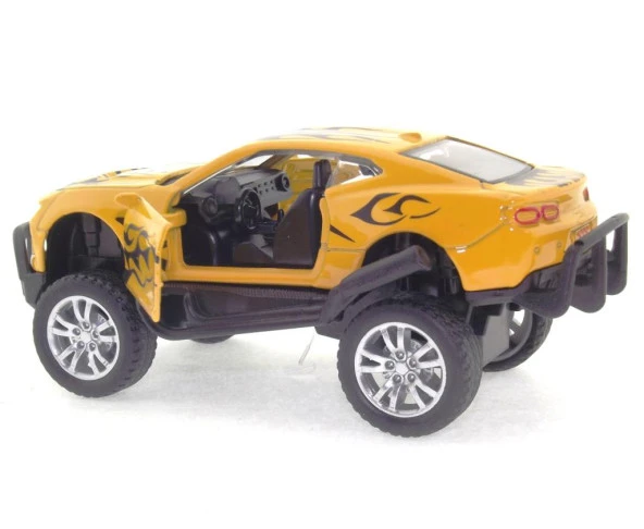 Die Cast Çek Bırak Sarı Arazi Aracı - Resim 2