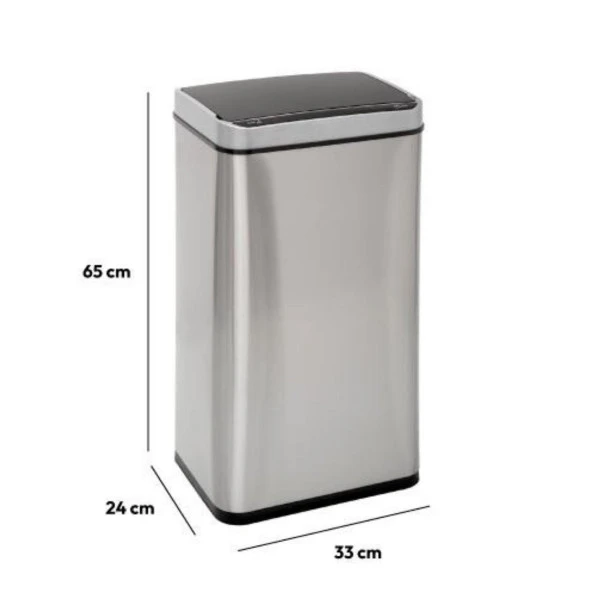 5five  Simply Smart Sensörlü 40 Lt Inox Çöp Kovası - Resim 4