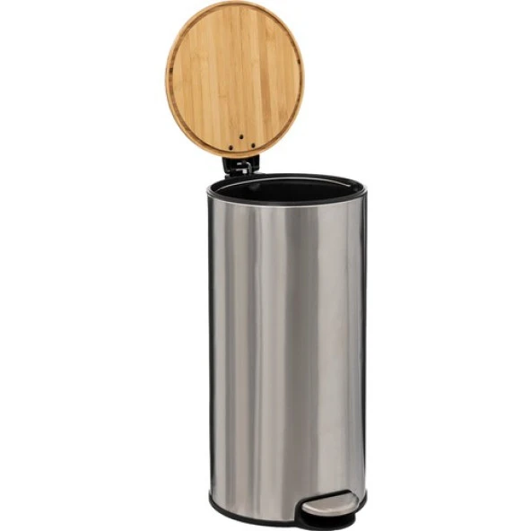 5five Simply Smart Bambu 30 Lt Paslanmaz Çelik Çöp Kovası - Resim 2