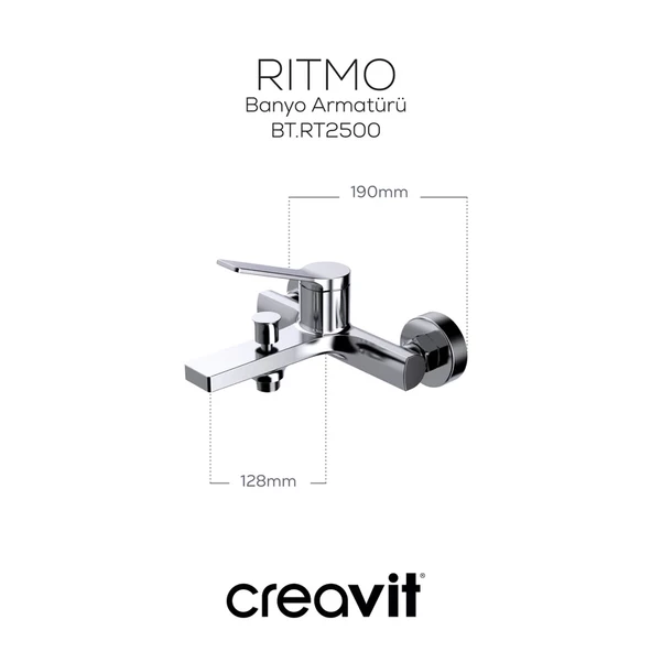 Creavit RT2500 Ritmo Banyo Armatür - Resim 2