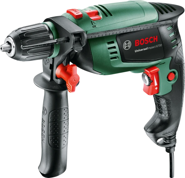 Bosch UniversalImpact 6700 Darbeli Matkap + 5 Parça Set ürün görseli 1