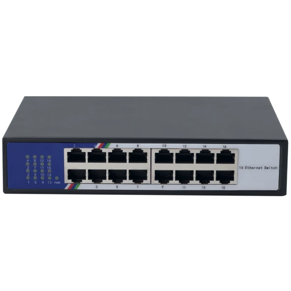 Secuzi 16 Port 100 Mbps Ethernet Switch ürün görseli 1