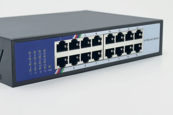 Secuzi 16 Port 100 Mbps Ethernet Switch - Resim 3