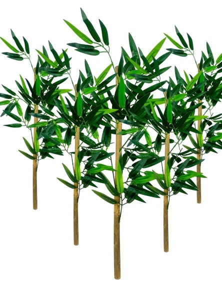 Nettenevime 5li Set Yapay Bambu Sopası 8 Yapraklı 70cm Yapay Çiçek Bambu Duvarı Separatör Çiçeği Yapay Çiçek ürün görseli 1