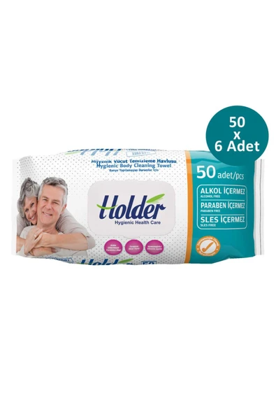 Önlem Holder Vücut Temizleme Havlusu 50 x 6 Adet ürün görseli 1