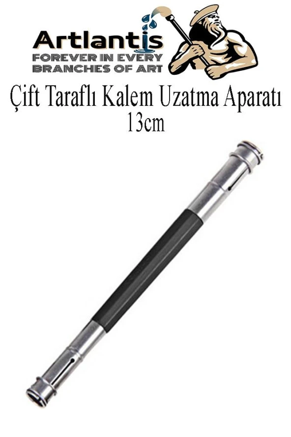 Kalem Uzatma Aparatı 1 Adet Çift Taraflı 13 cm Kalem Uzatma Aparatı Çift Uçlu Derceli Kalem Tasarım Hobi ürün görseli 1