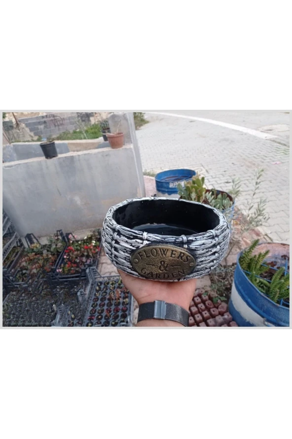 Beton Saksı Özel El Yapımı 0012bb ürün görseli 1