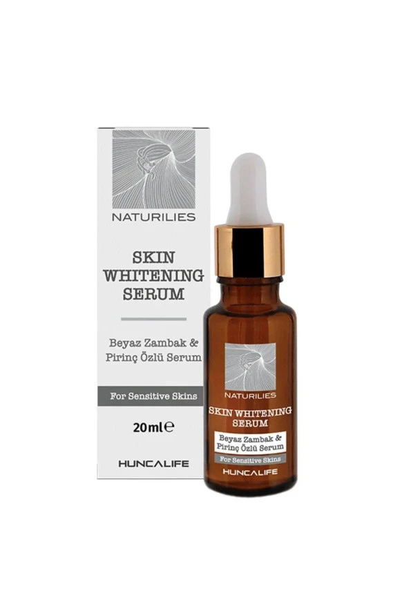 HuncaLife Naturilies Skin Whitening Beyaz Zambak ve Pirinç Özlü Beyazlatıcı Cilt Serum 20 Ml ürün görseli 1