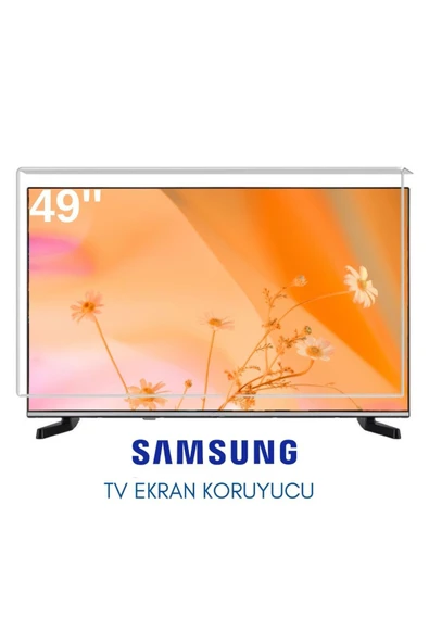 Samsung Uyumlu 49" Inç 124 Ekran Tv Koruyucu Kırılmaz Paneli ürün görseli 1
