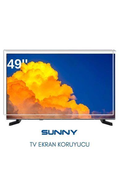 Sunny Uyumlu 49" inç 149 Ekran Tv Koruyucu Kırılmaz Paneli ürün görseli 1