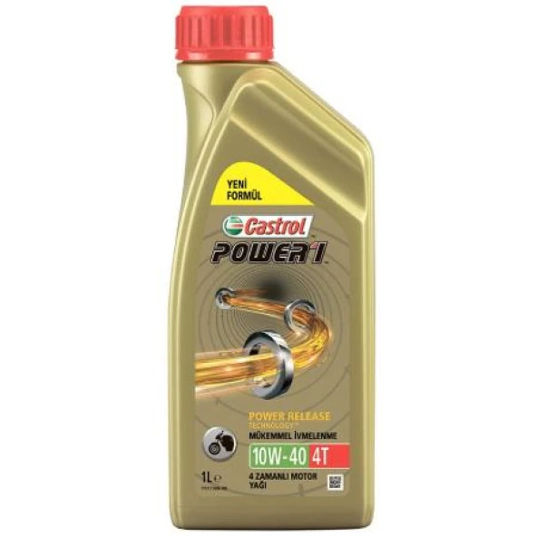 Castrol Power 1 4T 10W - 40 4 Zamanlı Motosiklet Yağı 1 L ürün görseli 1