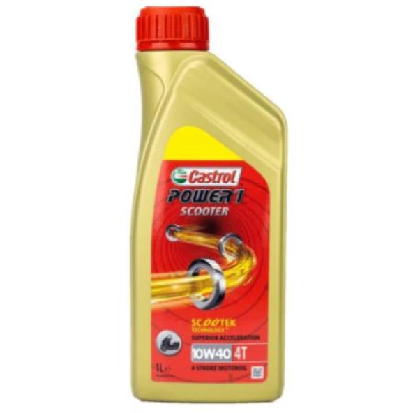 Castrol Scooter 10W40 4t 1 L 4 Zamanlı Motosiklet Yağı ürün görseli 1