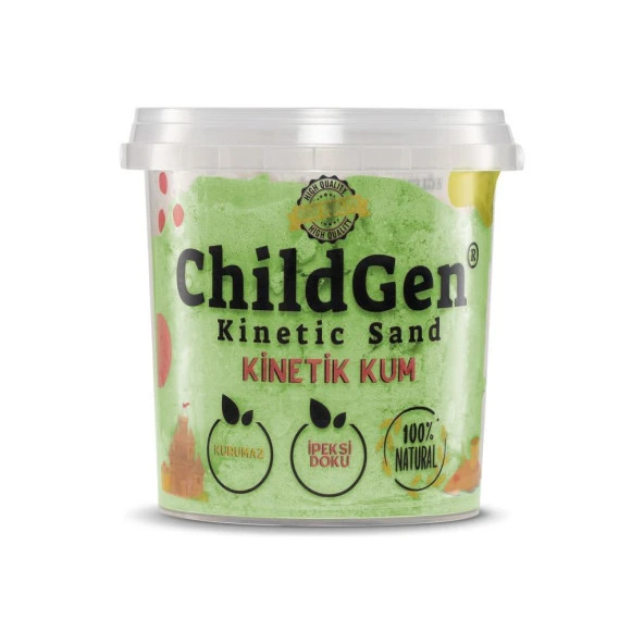Childgen Doğal Kinetik Kum 500 gr Yeşil ürün görseli 1