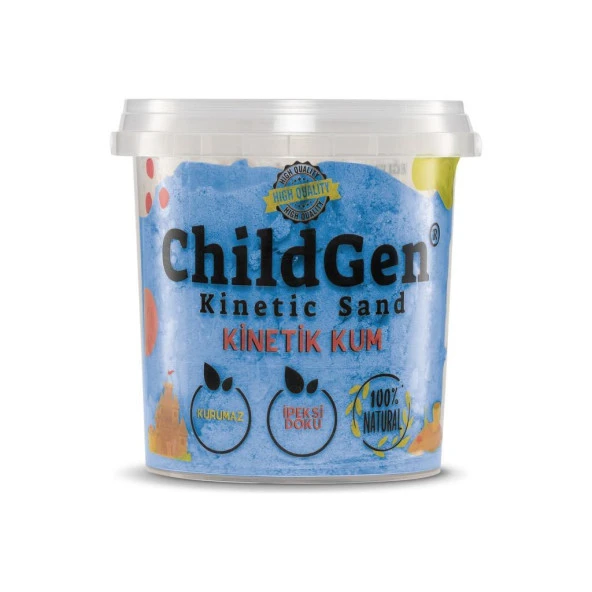 Childgen Doğal Kinetik Kum 500 gr Mavi ürün görseli 1