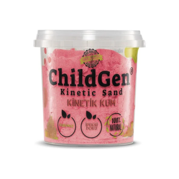 Childgen Doğal Kinetik Kum 500 gr Pembe ürün görseli 1