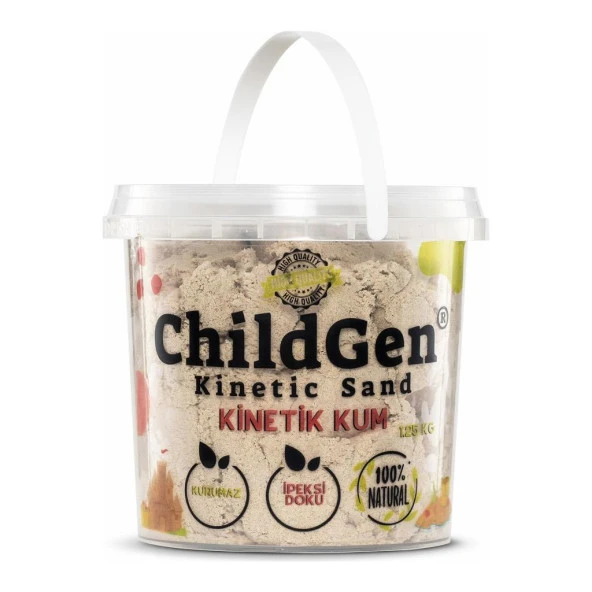 Childgen Doğal Kinetik Kum 1 kg Naturel ürün görseli 1