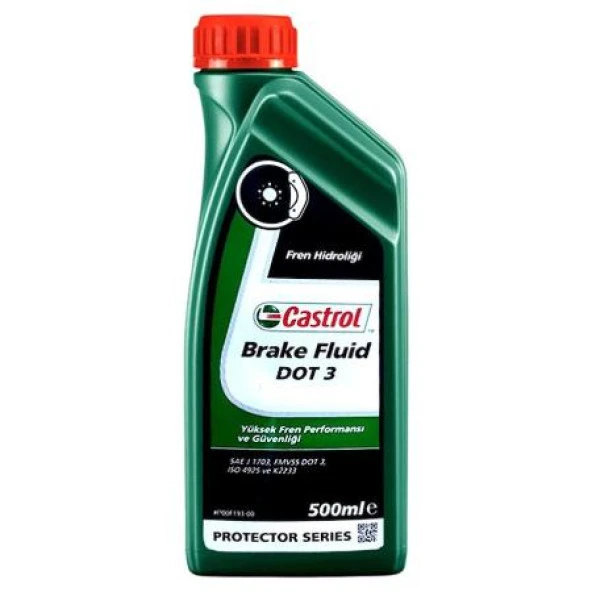Castrol Brake Fluid Dot 3 500 Ml Fren Hidrolik Sıvısı ürün görseli 1