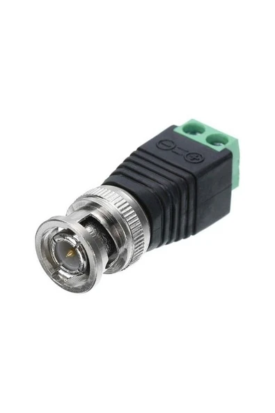 S Line  Vidalı Cat 5/6 Koaksiyel Bnc Kablo Konektörü Kamera Video Balun 2 ADET ürün görseli 1