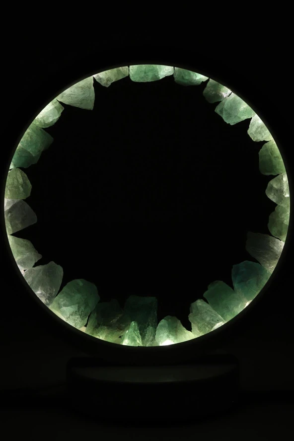 Florit Doğal Taş Lamba - Resim 3