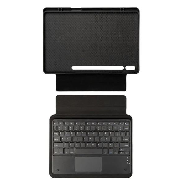 Galaxy Tab S8 Plus SM-X800 Border Keyboard Bluetooh Bağlantılı Standlı Klavyeli Tablet Kılıfı ürün görseli 1