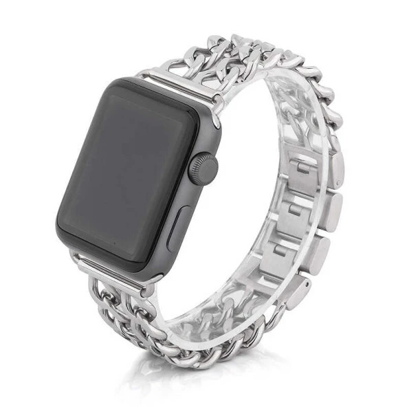 Apple Watch 38mm Cowboy Metal Kordon - Resim 5