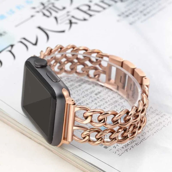 Apple Watch 38mm Cowboy Metal Kordon - Resim 6