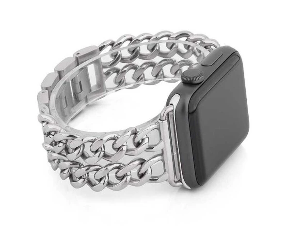 Apple Watch 38mm Cowboy Metal Kordon - Resim 10