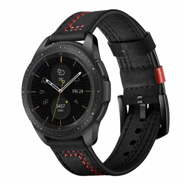 Gear S3 (22mm) KRD-19 Deri Kordon ürün görseli 1