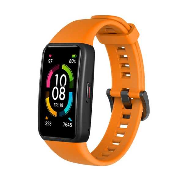 Huawei Band 6  KRD-47 Silikon Kordon - Resim 3
